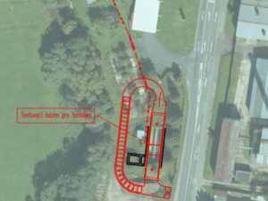 Testovací bazén pre techniku